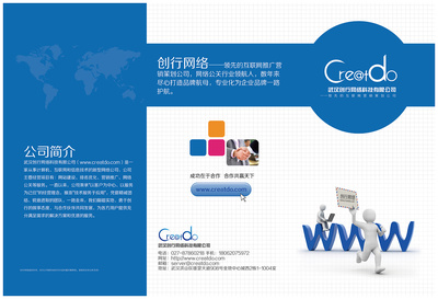 网络科技公司宣传册设计/三折页设计